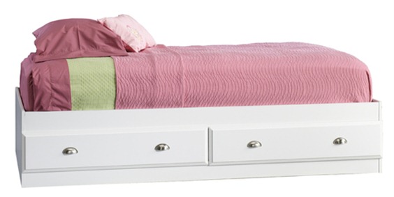 White-bed-frame
