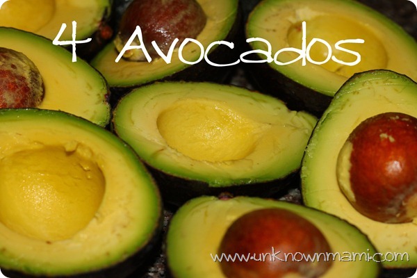 Halved-avocados
