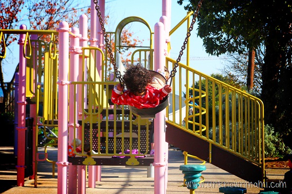 Child-on-a-swing