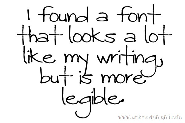 Font that looks like handwriting