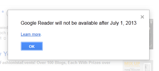 Google Reader Discontinued