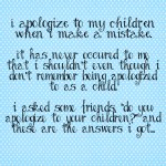 Apologizing